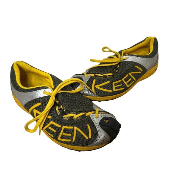 Keen Sze 10 Men A86 TR Yellow Grey Mesh Trail Running Shoe Athletic Outdoor Hike - Picture 2 of 9